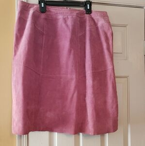 Women's suede skirt